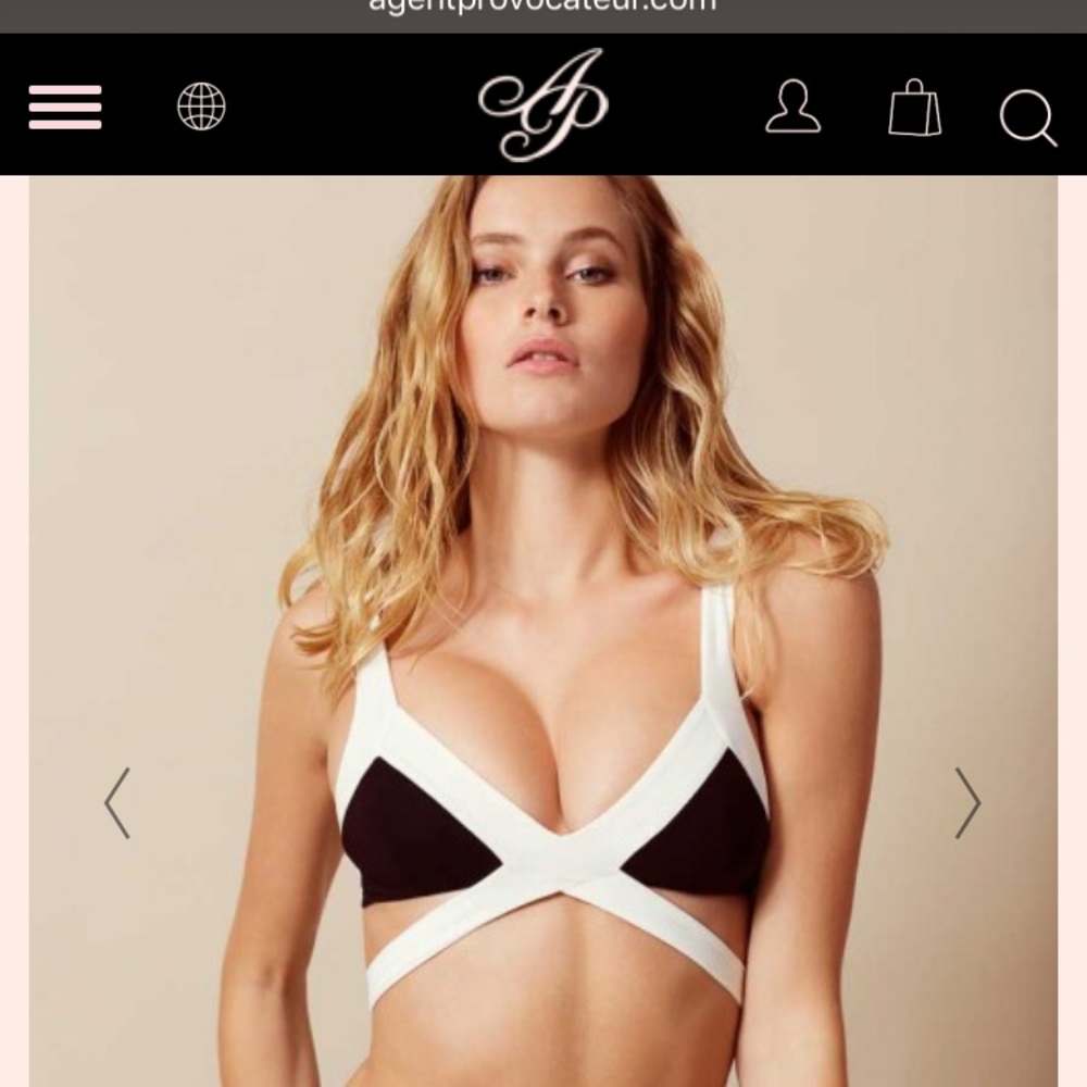 NWT Agent Provocateur Mazzy Bikini Top
